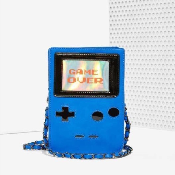 Dolls Kill Handbags - Dolls Kill Blue Gamer Girl Crossbody Bag